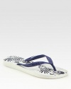 This tropical favorite has a thong front and uniquely printed footbed. Rubber upperPadded insoleRubber soleImported