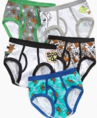 Comfy feel and fun looks, this five-pack of Scooby-Doo underwear is perfect for weekday wear.