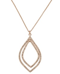 Pretty sparkly pendants. Fossil's mixed metal necklace is rose toned with clear pave crystals. It features a sparkling layered orbital pendant and a lobster claw closure. Approximate length: 22 inches + 2-inch extender. Approximate drop: 2-1/10 inches.