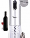 Ozeri Nouveaux II Electric Wine Opener in Silver, with Free Foil Cutter, Wine Pourer and Stopper -- Ultimate Wine Gift