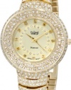 Burgi Women's BUR048YG Diamond Accent Crystal Fashion Watch