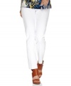 Style&co.'s cropped pants feature a streamlined silhouette and extra tummy control to ensure a smooth look!