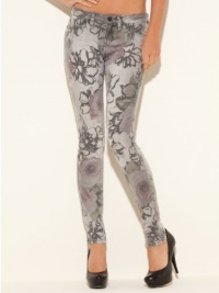 GUESS Brittney Skinny Floral-Printed Jeans, DECANTER WASH (26)