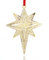 There's no more beautiful star. Twinkling in gold-plated brass, ChemArt's Star of Bethlehem ornament radiates with the spirit of the holidays.