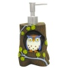 Allure Home Creations Awesome Owls Resin Lotion Bottle