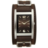 GUESS? Men's 66391G Brown Leather Watch