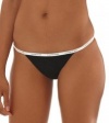 ck one Women's Cotton String Thong, Black, Small