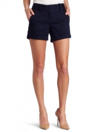 Vince Camuto Women's Angle Pocket Cuffed Short, Blue Night, 6