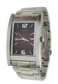 Guess Men's G96047G Silver Stainless-Steel Quartz Watch with Grey Dial