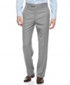 Lightweight and super comfortable, these tonal herringbone pants from Kenneth Cole Reaction make a great addition to your workweek wardrobe.