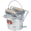 Behrens Galvanized Mop Bucket with Rollers, 3-Gallon