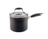 Anolon Advanced Hard Anodized Nonstick 3-1/2-Quart Covered Straining Saucepan with Spouts