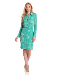 Anne Klein Women's Palm Tree Print Dress