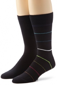 HUGO BOSS Men's 2 Pack Stiped Socks