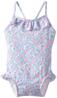 Lilly Pulitzer Baby-Girls Infant Anna Cay Swimsuit, Cosmo Pink A Little Tipsey, 18-24 Months