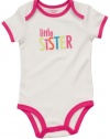 Carter's Ss Bodysuits - Ivory Little Sister-3M