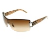 Burberry Women's 3043 Gunmetal / Brown Burberry Pattern Frame/Brown Gradient Lens Metal Sunglasses