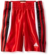 adidas Boys 2-7 Three point short, Light Scarlet, 7