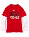 Under Armour updates the crewneck tee with contrast insets and a mesh underlay for top-notch performance and style.