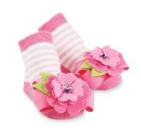 Mud Pie Baby-Girls Newborn Flower Sock, Multi-Colored, 0-12 Months