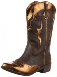 Steve Madden Giddyup Western Boot (Little Kid/Big Kid),Bronze,1 M US Little Kid