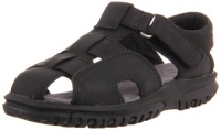 Stride Rite Angler Black Fisherman Sandal (Toddler/Little Kid),Black,10 W US Toddler