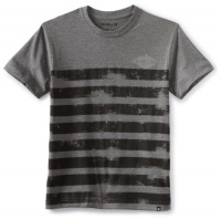 Hurley Boys 8-20 Diamond In The Rough Short Sleeve Tee, Med Grey, Large