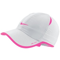 Nike Girls 2T-6X White Dri Fit Cap (2/4T, White)