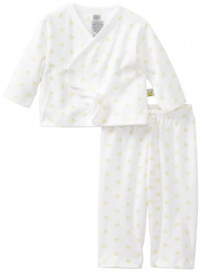 Noa Lily Unisex-Baby Newborn Duck Themed Kimono Set, White, 6 Months