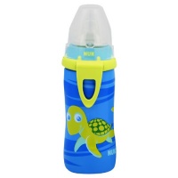 NUK Active Silicone Spout Learning Cup, Blue Turtle, 10-Ounce