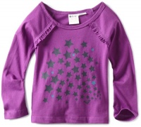 Roxy Kids Girls 2-6X Day Break Solid Long Sleeve Top, Sparkiing Grape, Large