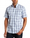 Nautica Men's Single Pocket Grid Plaid Shirt