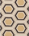 Surya Fallon FAL-1039 Jill Rosenwald Honeycomb Flat Weave Area Rug, 2 by 3-Feet