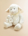 This adorably soft white lamb with matching white ribbon plays Brahm's Lullaby to help baby fall asleep. Lena lamb is the perfect addition to any nursery and makes a great newborn gift!6.5H X 11.5W X 9DPolyesterSurface washRecommended for ages 0 and upImported