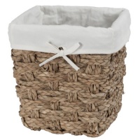 CreativeWare Chunky Weave 2-Ply Waste Basket, Natural