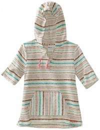 Roxy Kids Girls 7-16 Lemon Ice Poncho Hoodie, Surf Shack Stripe, Medium