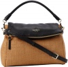 Kate Spade New York Cobble Hill Straw Little Minka PXRU4144 Satchel,Natural/Black,One Size