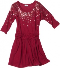 Splendid Littles Girls 2-6x Sequin Mix Dress, Berry, 2T