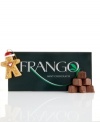 A jolly good gift. Better than a snow day, give them a festive box of delicious Frango mint chocolate with a delightful gingerbread ornament by Kurt Adler on top. These melt-in-your-mouth confections make a perfect gift for the hostess, a friend or yourself!