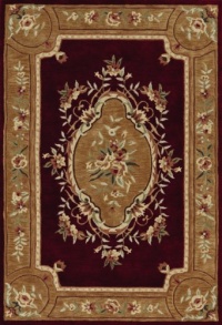 Dalyn Rugs Galleria Gl 1 Bordeaux, 3-Feet 6 by 5-Feet 6-Inch