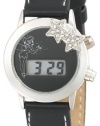 Disney Kids' TK1034A Tinkerbell Black Dial Black Strap Watch