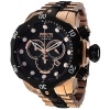 Invicta Men's 5728 Reserve Collection Black Ion-Plated and Rose Gold-Tone Chronograph Watch