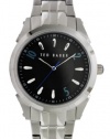 Ted Baker Men's TE3031 Quality Time Round Black Dial Blue Details Watch