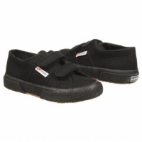 Superga 2750 JVEL Classic,Full Black,26 EU/9.5 M US Toddler