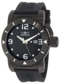 Invicta Men's 1432 Sea Hunter Black Dial Rubber Watch