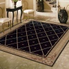 Nourison Ashton House Diamond Area Rug - Black Size - 2.3 x 8 ft. Runner