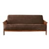 Sure Fit Soft Suede Woven Futon Slipcover, Chocolate