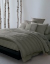 Donna Karan Essentials City Stripe Full/Queen Duvet Pewter