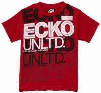 Ecko Boys 2-7 Short Sleeve Shirt, Red, 4