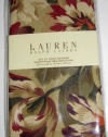 Lauren Ralph Lauren Cliffwoods Floral Table Linens / Napkins 20 X 20 Inches Set of 4 Dinner Napkins Fall Holiday Wine Plum Burgandy Ivory Green